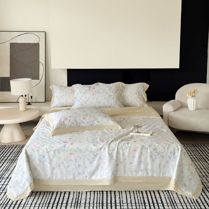 91家纺网 家纺一手货源 找家纺 （总）莱豫家纺 2026新款莱赛尔天丝夏被四件套