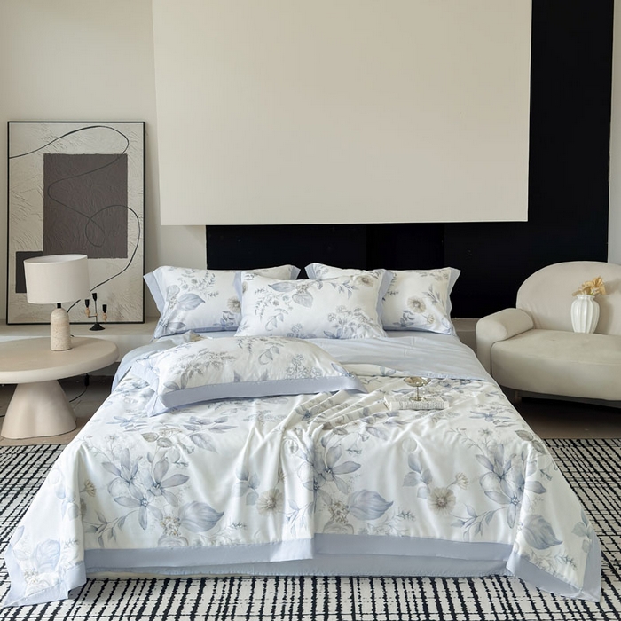 91家纺网 家纺一手货源 找家纺 （总）莱豫家纺 2026新款莱赛尔天丝夏被四件套