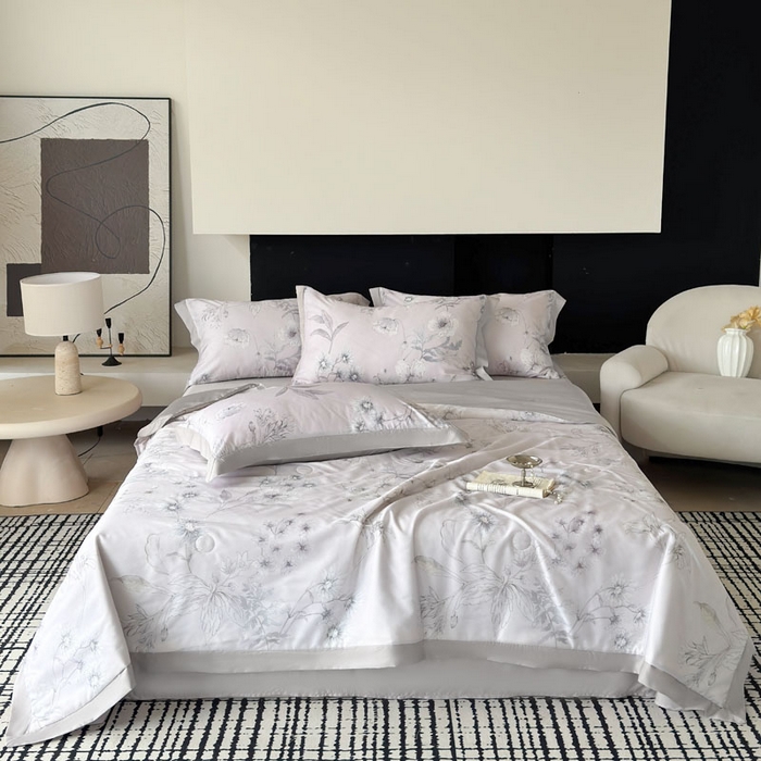 91家纺网 家纺一手货源 找家纺 （总）莱豫家纺 2026新款莱赛尔天丝夏被四件套