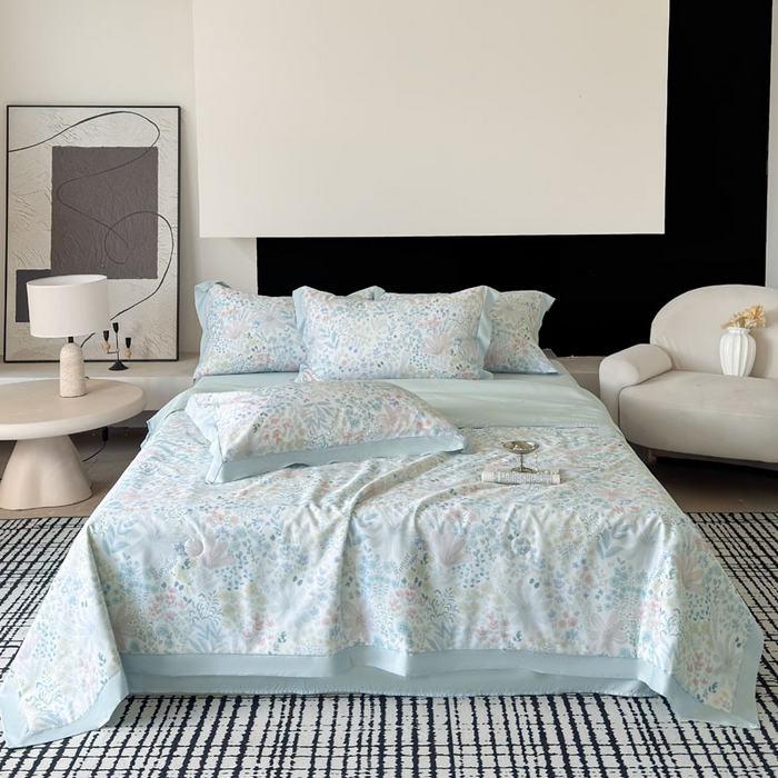 91家纺网 家纺一手货源 找家纺 （总）莱豫家纺 2026新款莱赛尔天丝夏被四件套