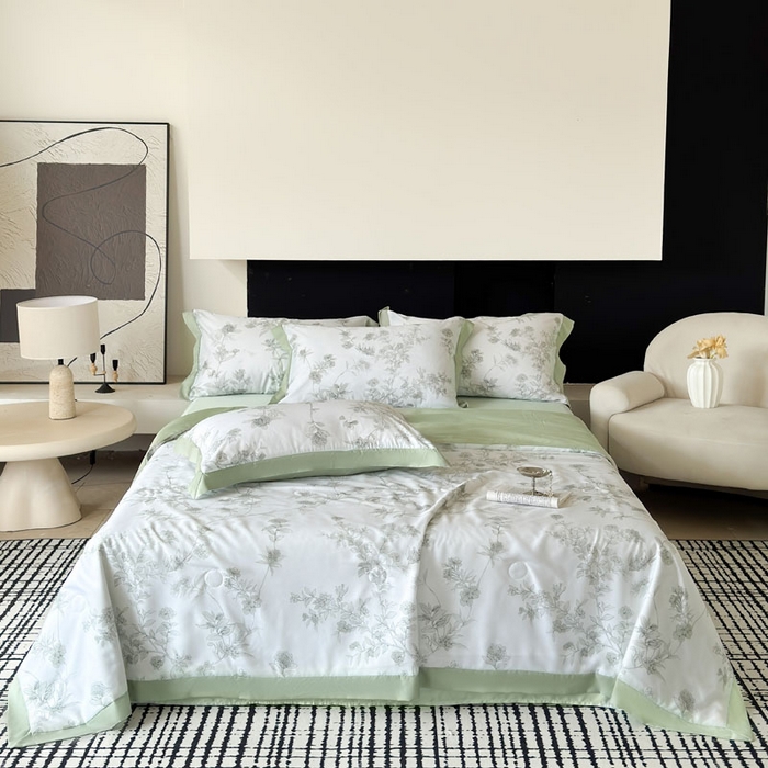 91家纺网 家纺一手货源 找家纺 （总）莱豫家纺 2026新款莱赛尔天丝夏被四件套