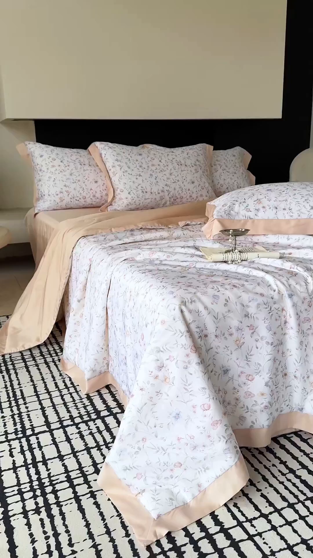 91家纺网 家纺一手货源 找家纺 莱豫家纺 2026新款莱赛尔天丝夏被四件套 茶颜悦色