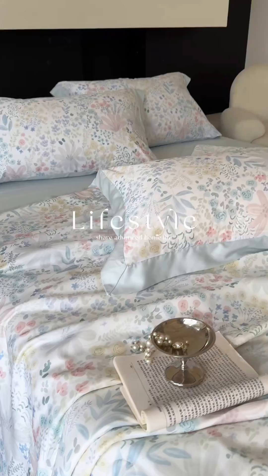 91家纺网 家纺一手货源 找家纺 莱豫家纺 2026新款莱赛尔天丝夏被四件套 沐初兰