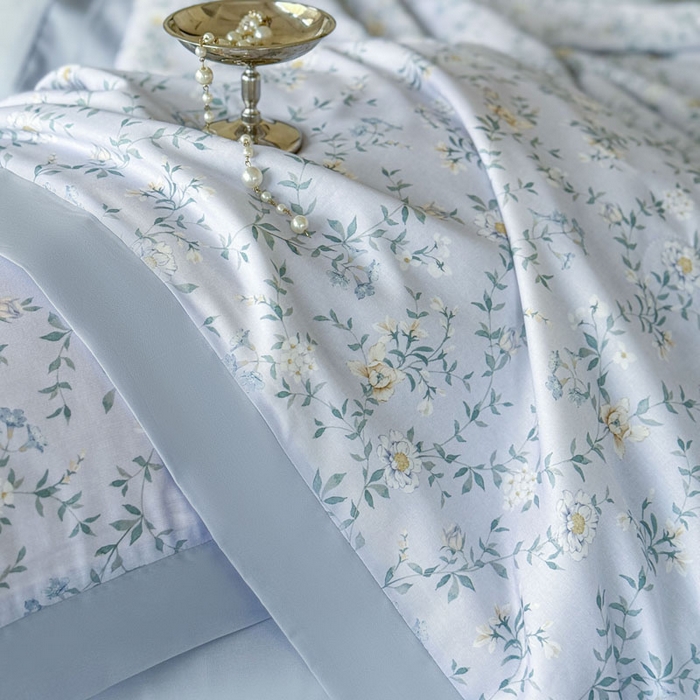 91家纺网 家纺一手货源 找家纺 莱豫家纺 2026新款莱赛尔天丝夏被四件套 青枝雅絮