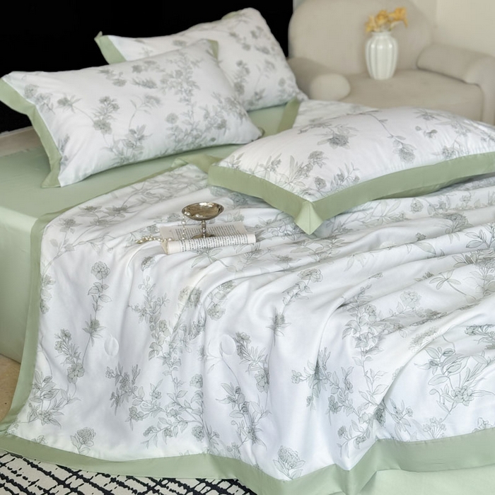 91家纺网 家纺一手货源 找家纺 莱豫家纺 2026新款莱赛尔天丝夏被四件套 源序