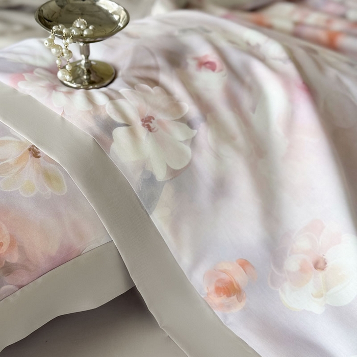 91家纺网 家纺一手货源 找家纺 莱豫家纺 2026新款莱赛尔天丝夏被四件套 云间素语紫