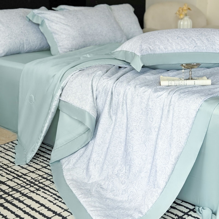 91家纺网 家纺一手货源 找家纺 莱豫家纺 2026新款莱赛尔天丝夏被四件套 知遥语墨