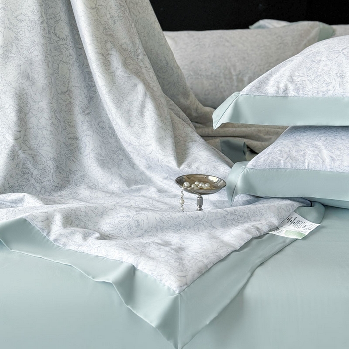 91家纺网 家纺一手货源 找家纺 莱豫家纺 2026新款莱赛尔天丝夏被四件套 知遥语墨