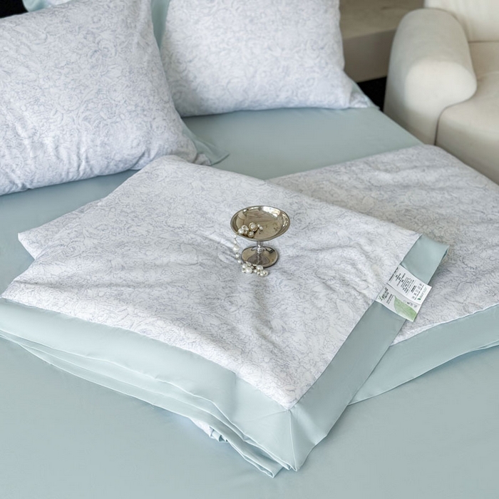 91家纺网 家纺一手货源 找家纺 莱豫家纺 2026新款莱赛尔天丝夏被四件套 知遥语墨