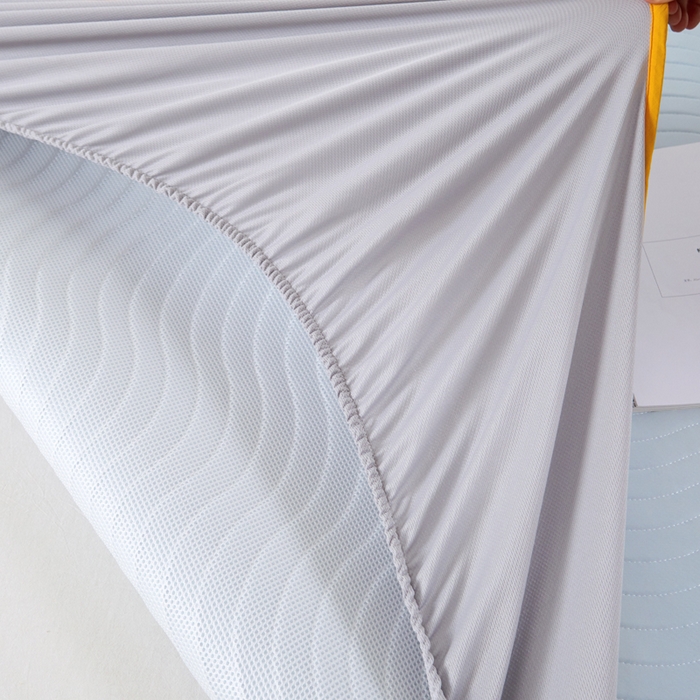 91家纺网 家纺一手货源 找家纺 （总）CINNY馨宜 2026新款锦纶瞬间凉感凉席床笠 凉感丝凉感床笠 凉感席凉席三件套