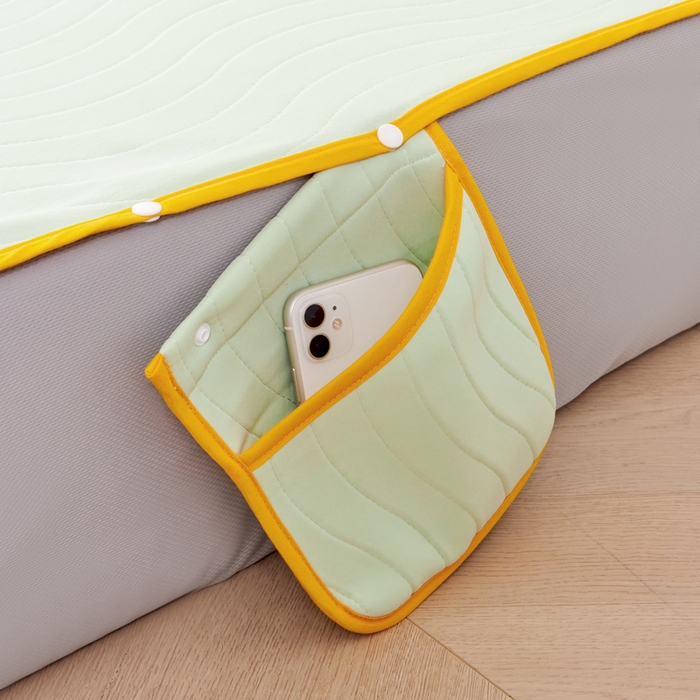 91家纺网 家纺一手货源 找家纺 CINNY馨宜 2026新款锦纶瞬间凉感凉席床笠 绿色