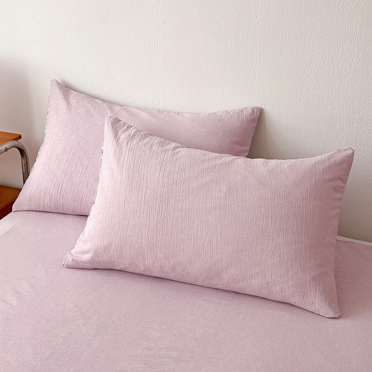 91家纺网 家纺一手货源 找家纺 鹿辉家居（原吉欧力） 2026新款100%新疆棉花水洗色织夏被四件套 葡萄紫