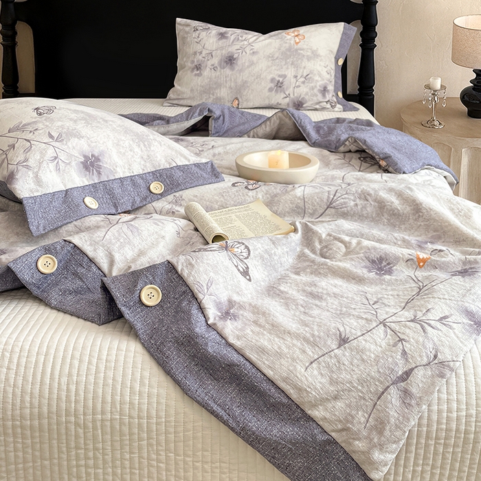 91家纺网 家纺一手货源 找家纺 （总）圣比熊 2026新款A类夏天原麻纽扣加厚夏被宿舍双人床仿亚麻被子被芯