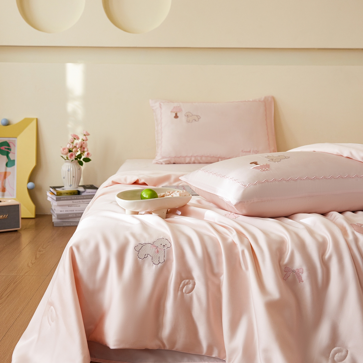 91家纺网 家纺一手货源 找家纺 （总）风向标家纺 2026新款50天丝大豆棉夏被-萌宠甜夏系列