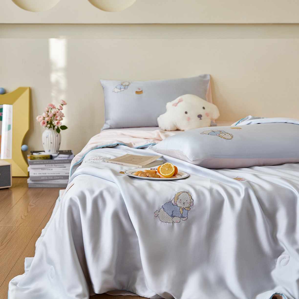 91家纺网 家纺一手货源 找家纺 （总）风向标家纺 2026新款50天丝大豆棉夏被-萌宠甜夏系列