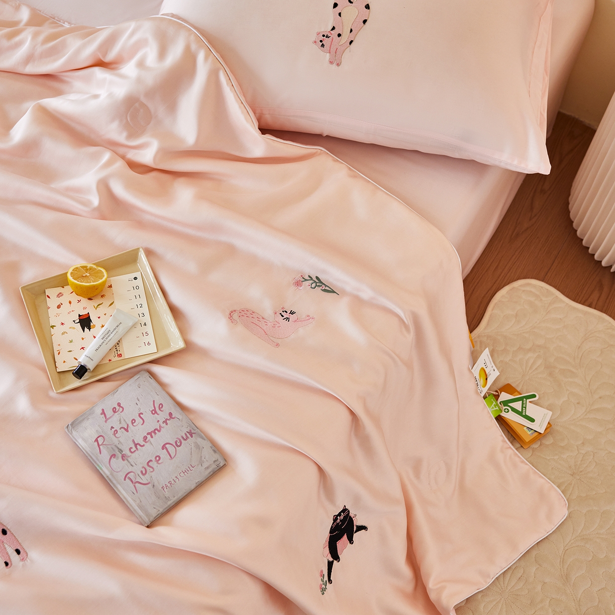 91家纺网 家纺一手货源 找家纺 （总）风向标家纺 2026新款50天丝大豆棉夏被-萌宠甜夏系列