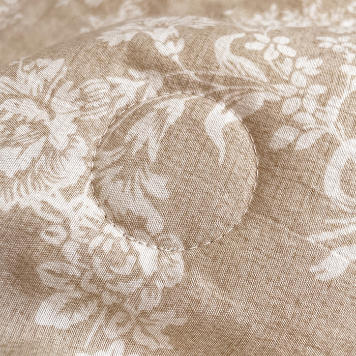 91家纺网 家纺一手货源 找家纺 圣比熊 2026新款A类夏天原麻纽扣加厚夏被宿舍双人床仿亚麻被子被芯 梵希