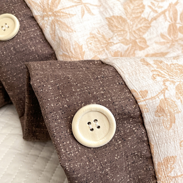 91家纺网 家纺一手货源 找家纺 圣比熊 2026新款A类夏天原麻纽扣加厚夏被宿舍双人床仿亚麻被子被芯 忆秋风