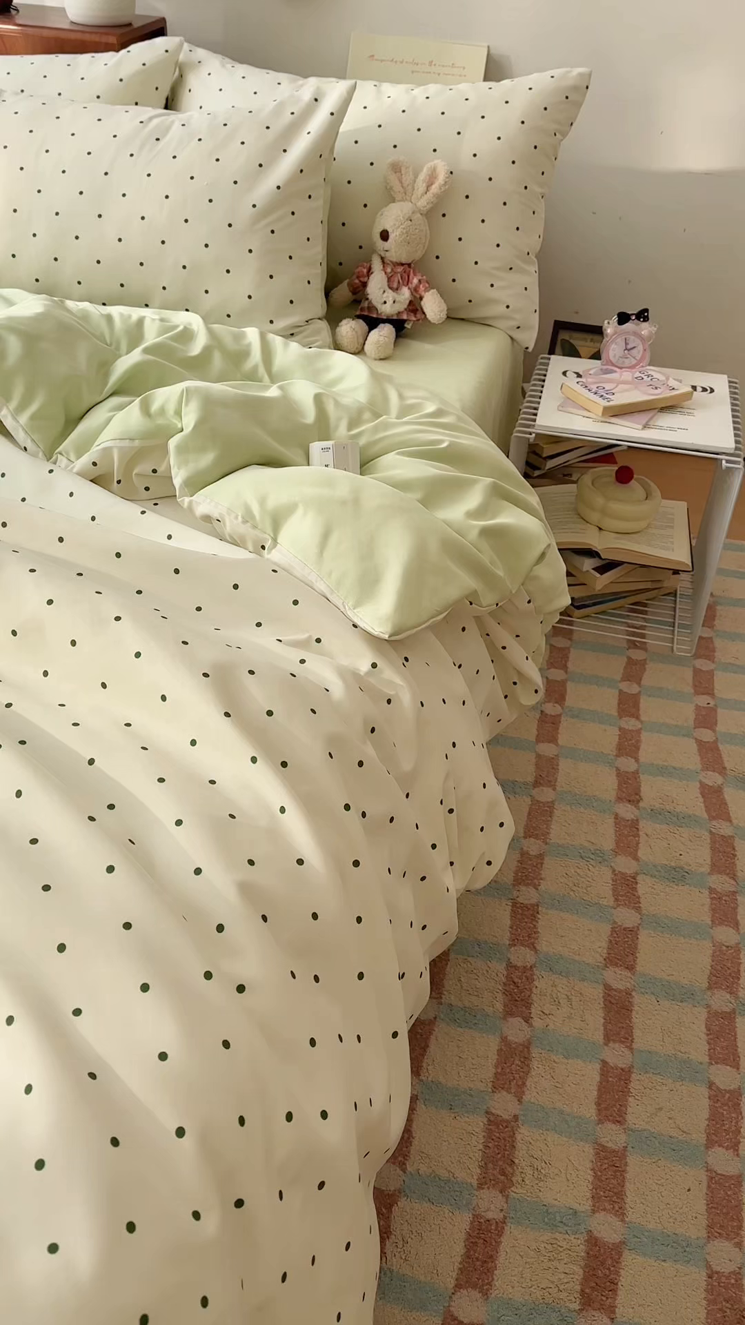 91家纺网 家纺一手货源 找家纺 （总）老K (原美阁） 2026新款小清新冰丝四件套简约款水洗真丝四件套学生宿舍三件套