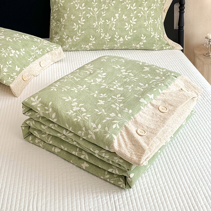 91家纺网 家纺一手货源 找家纺 （总）梦舒羽 2026新款A类夏天原麻纽扣加厚夏被宿舍双人床仿亚麻被子被芯