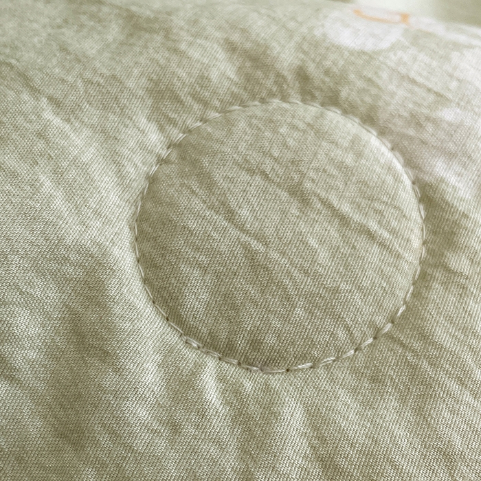 91家纺网 家纺一手货源 找家纺 梦舒羽 2026新款A类夏天原麻纽扣加厚夏被宿舍双人床仿亚麻被子被芯 清风花叙