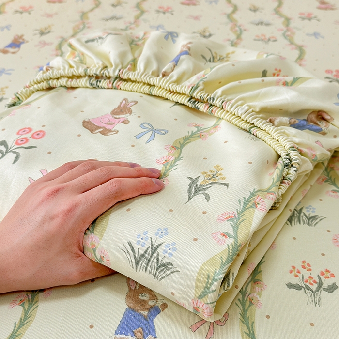 91家纺网 家纺一手货源 找家纺 （总）缦彩 2026新款A类全棉老粗布床笠单件加厚床罩三件套