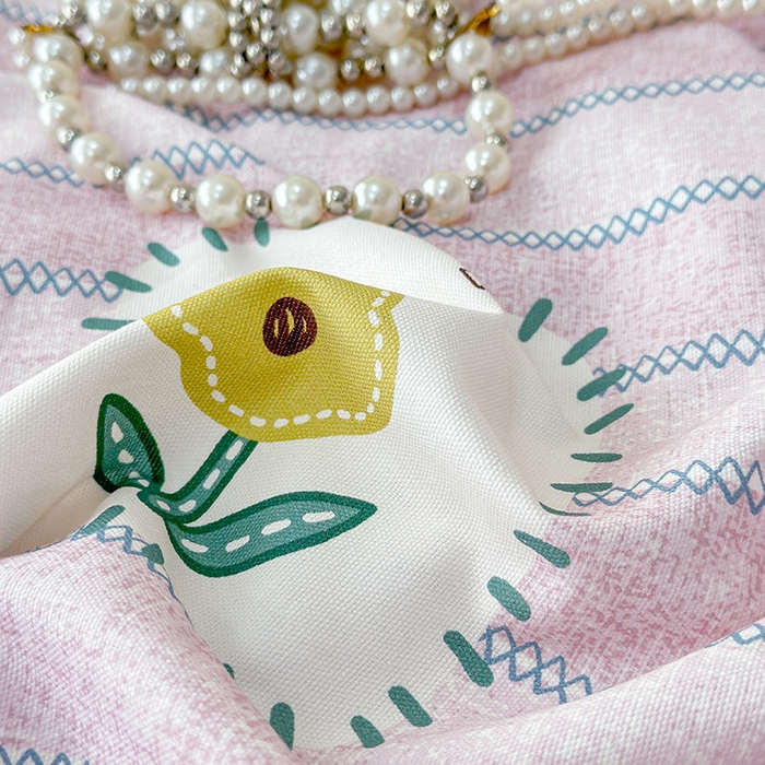 91家纺网 家纺一手货源 找家纺 缦彩 2026新款A类全棉老粗布床笠单件加厚床罩三件套 浅草花信