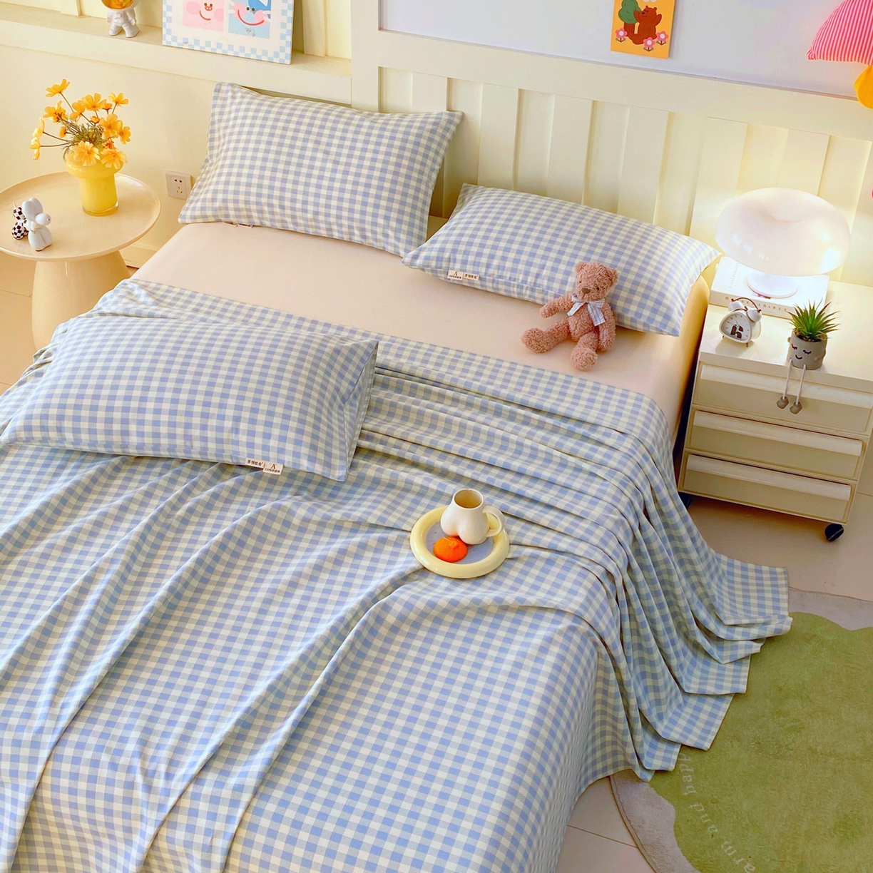 91家纺网 家纺一手货源 找家纺 春皖家纺 2026新款全棉老粗布席子凉席普通款单床单床单单件 西木