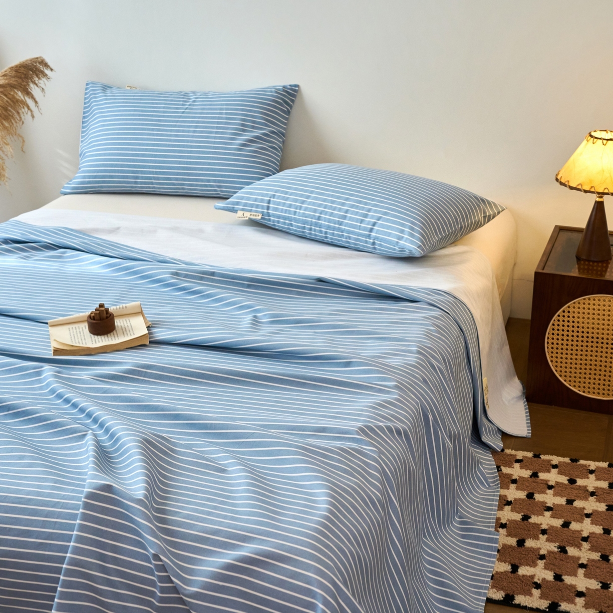 91家纺网 家纺一手货源 找家纺 春皖家纺 2026新款全棉老粗布席子凉席普通款单床单床单单件 细川-聚