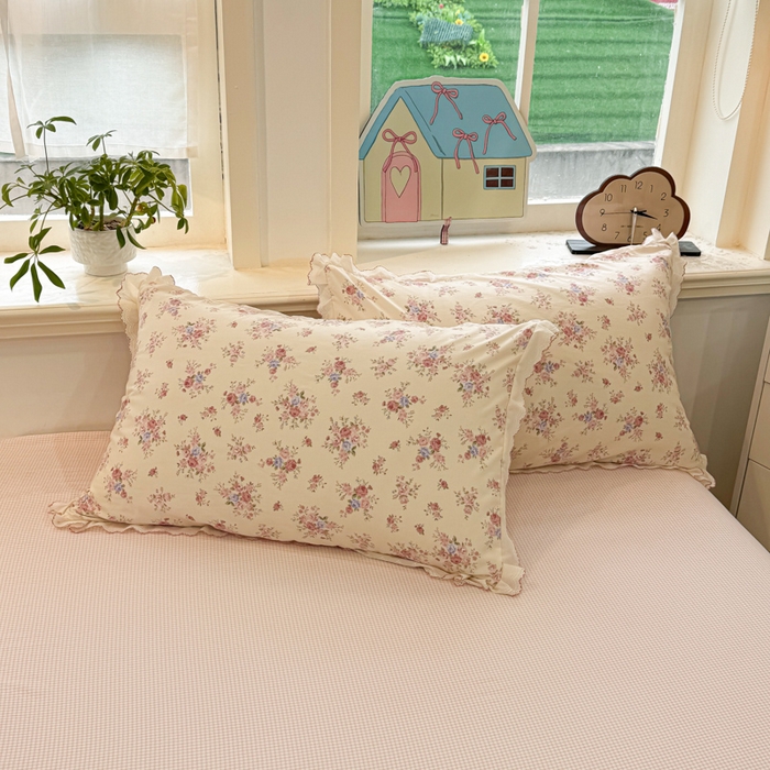 91家纺网 家纺一手货源 找家纺 漫仙阁家纺 2026新款云感泡芙棉四件套 艾莎