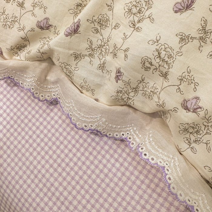 91家纺网 家纺一手货源 找家纺 漫仙阁家纺 2026新款云感泡芙棉四件套 巴黎春天