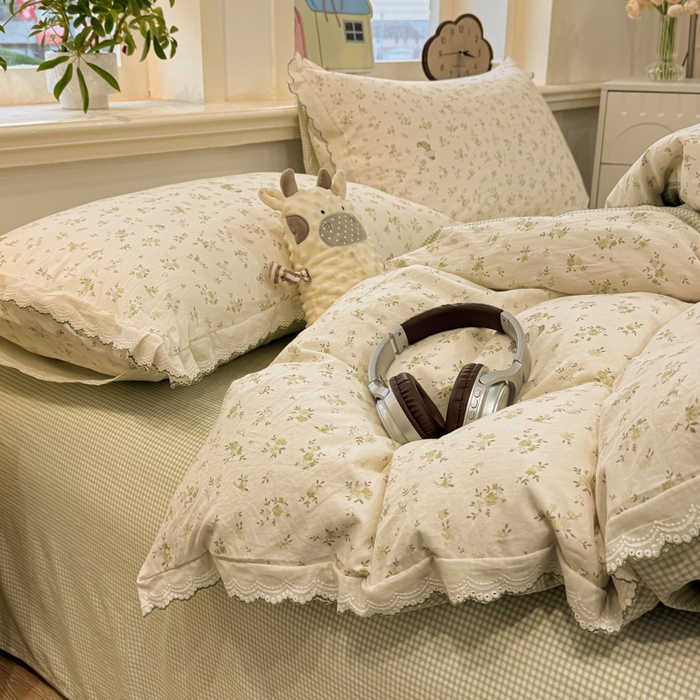 91家纺网 家纺一手货源 找家纺 漫仙阁家纺 2026新款云感泡芙棉四件套 春妮