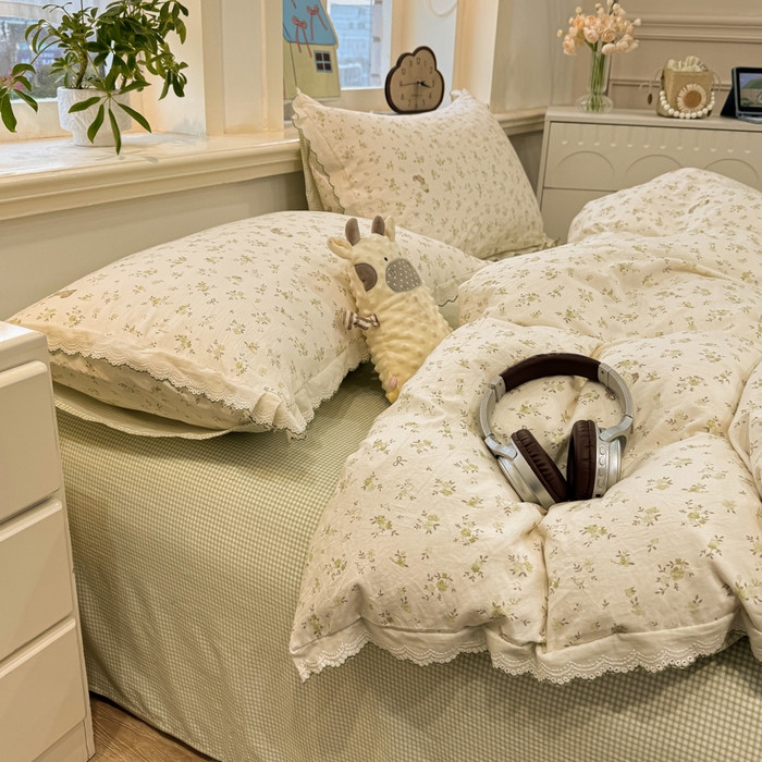 91家纺网 家纺一手货源 找家纺 漫仙阁家纺 2026新款云感泡芙棉四件套 春妮