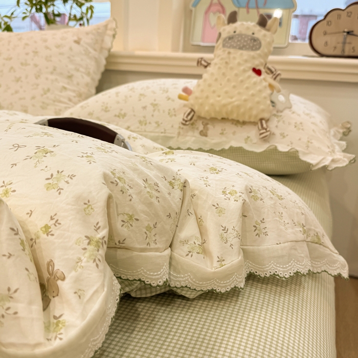 漫仙阁家纺 2026新款云感泡芙棉四件套 春妮