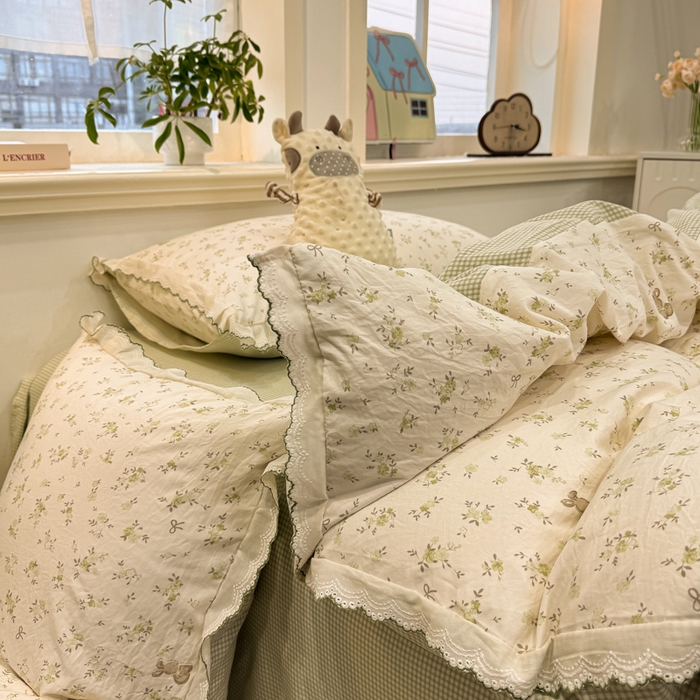 91家纺网 家纺一手货源 找家纺 漫仙阁家纺 2026新款云感泡芙棉四件套 春妮