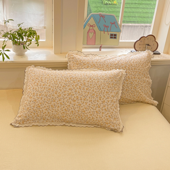 91家纺网 家纺一手货源 找家纺 漫仙阁家纺 2026新款云感泡芙棉四件套 花影