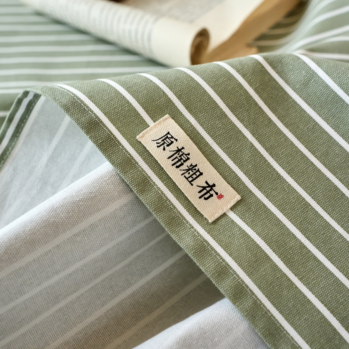 91家纺网 家纺一手货源 找家纺 春皖家纺 2026新款全棉老粗布席子凉席普通款单床单床单单件 细川-绿
