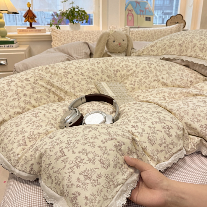 91家纺网 家纺一手货源 找家纺 漫仙阁家纺 2026新款云感泡芙棉四件套 简韵