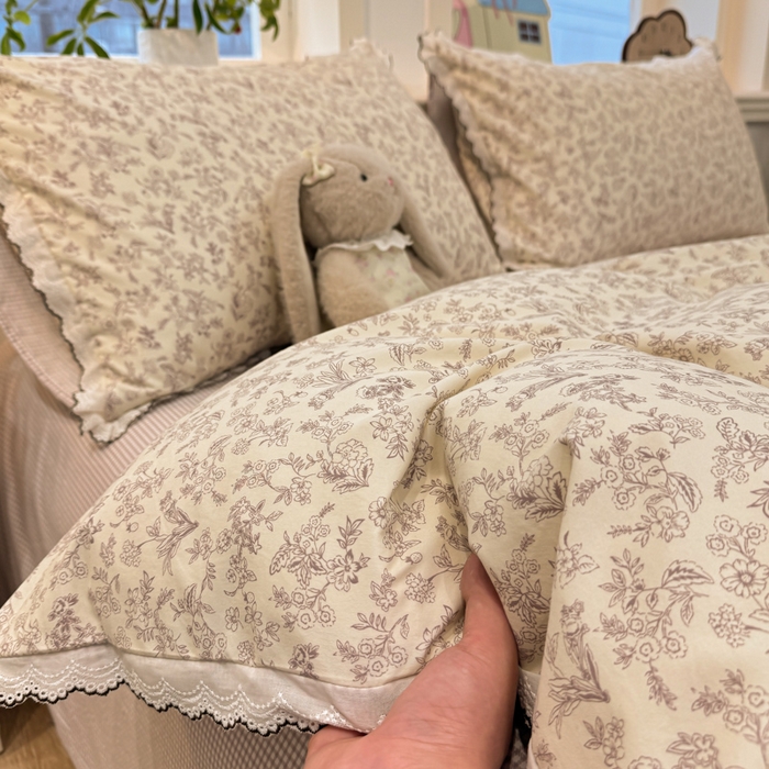 91家纺网 家纺一手货源 找家纺 漫仙阁家纺 2026新款云感泡芙棉四件套 简韵