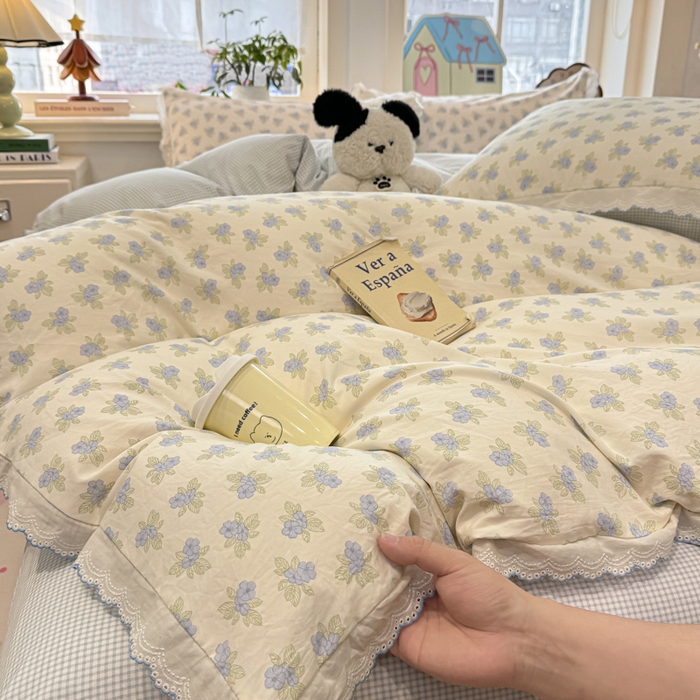 91家纺网 家纺一手货源 找家纺 漫仙阁家纺 2026新款云感泡芙棉四件套 兰黛