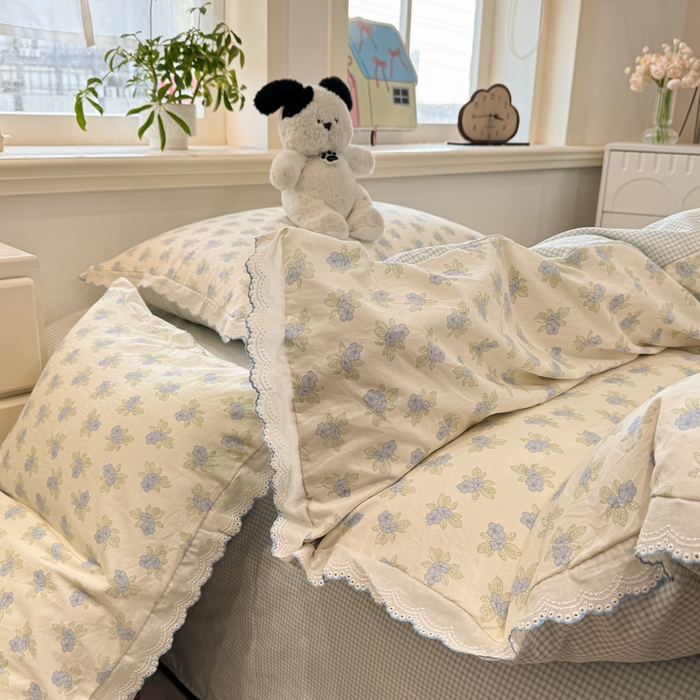 91家纺网 家纺一手货源 找家纺 漫仙阁家纺 2026新款云感泡芙棉四件套 兰黛