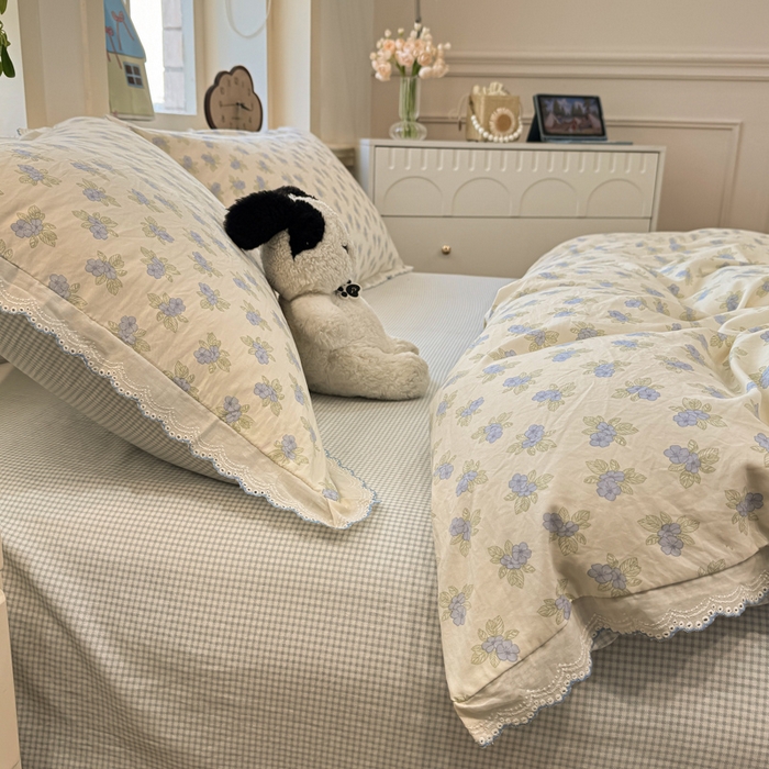 91家纺网 家纺一手货源 找家纺 漫仙阁家纺 2026新款云感泡芙棉四件套 兰黛