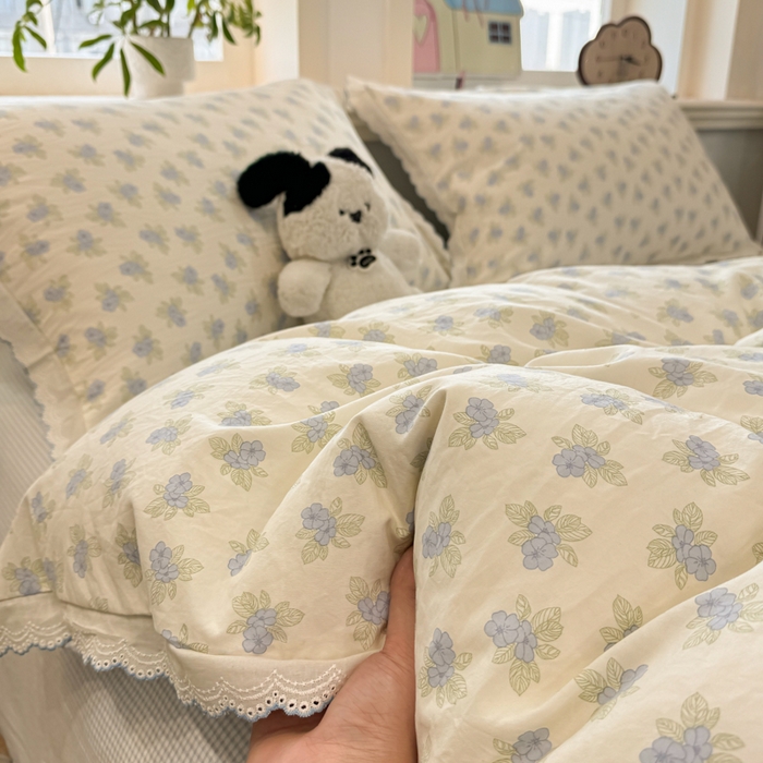 91家纺网 家纺一手货源 找家纺 漫仙阁家纺 2026新款云感泡芙棉四件套 兰黛