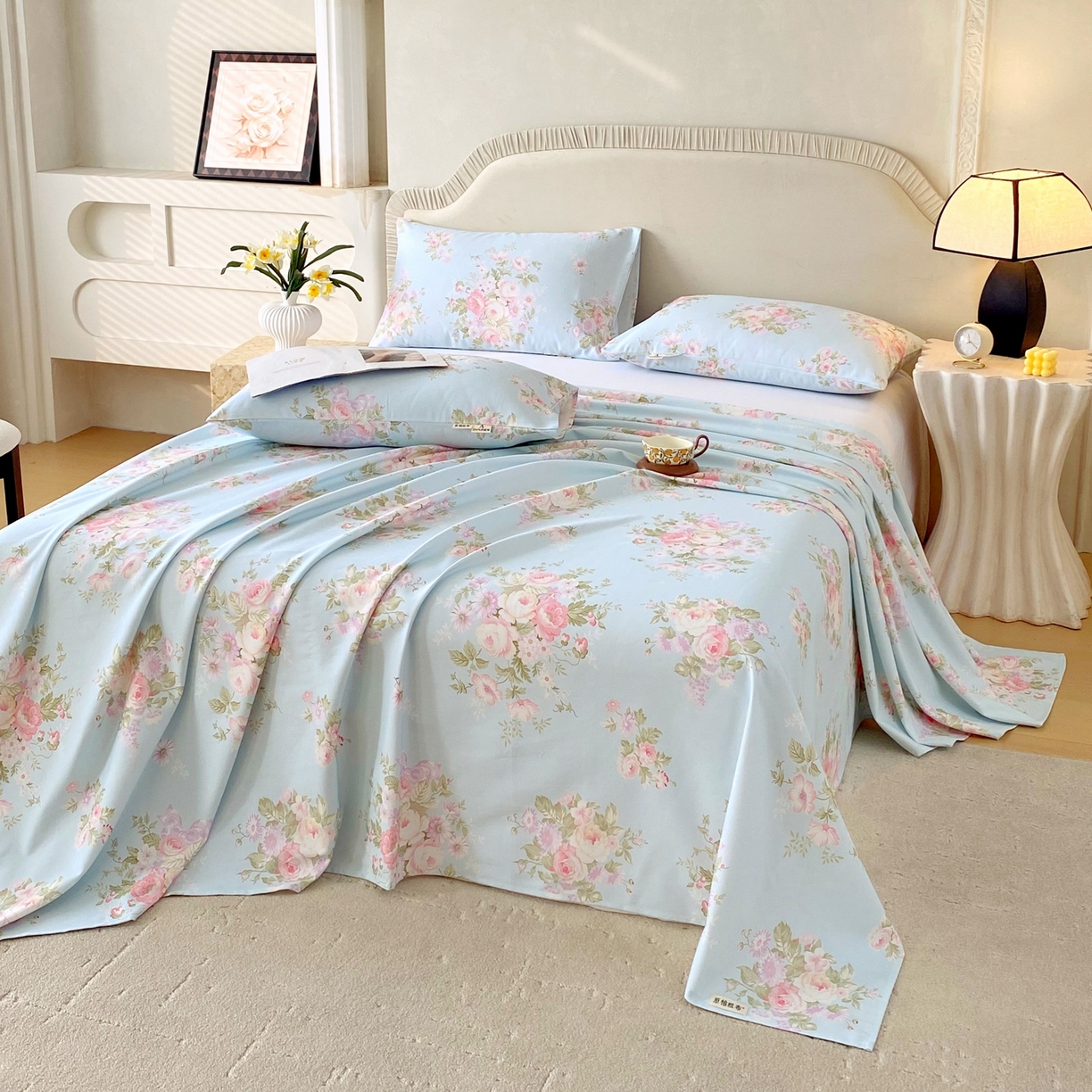 91家纺网 家纺一手货源 找家纺 春皖家纺 2026新款全棉老粗布席子凉席普通款单床单床单单件 向晚