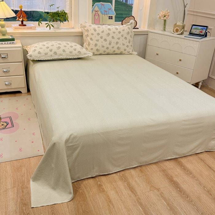 91家纺网 家纺一手货源 找家纺 漫仙阁家纺 2026新款云感泡芙棉四件套 南烟