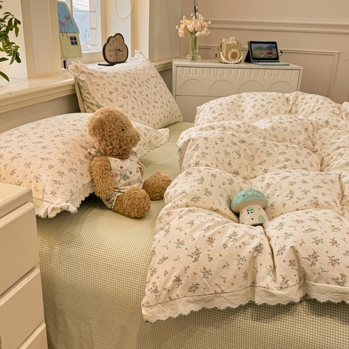 91家纺网 家纺一手货源 找家纺 漫仙阁家纺 2026新款云感泡芙棉四件套 屿花