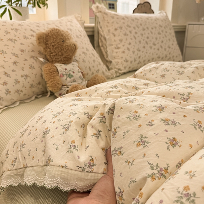 91家纺网 家纺一手货源 找家纺 漫仙阁家纺 2026新款云感泡芙棉四件套 屿花