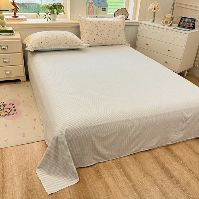 91家纺网 家纺一手货源 找家纺 漫仙阁家纺 2026新款云感泡芙棉四件套 雨沫