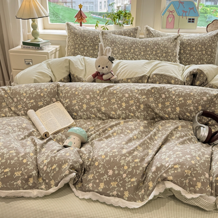 91家纺网 家纺一手货源 找家纺 漫仙阁家纺 2026新款云感泡芙棉四件套 知否