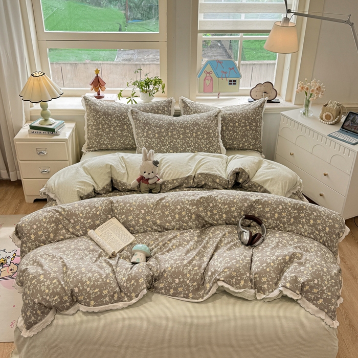 91家纺网 家纺一手货源 找家纺 漫仙阁家纺 2026新款云感泡芙棉四件套 知否